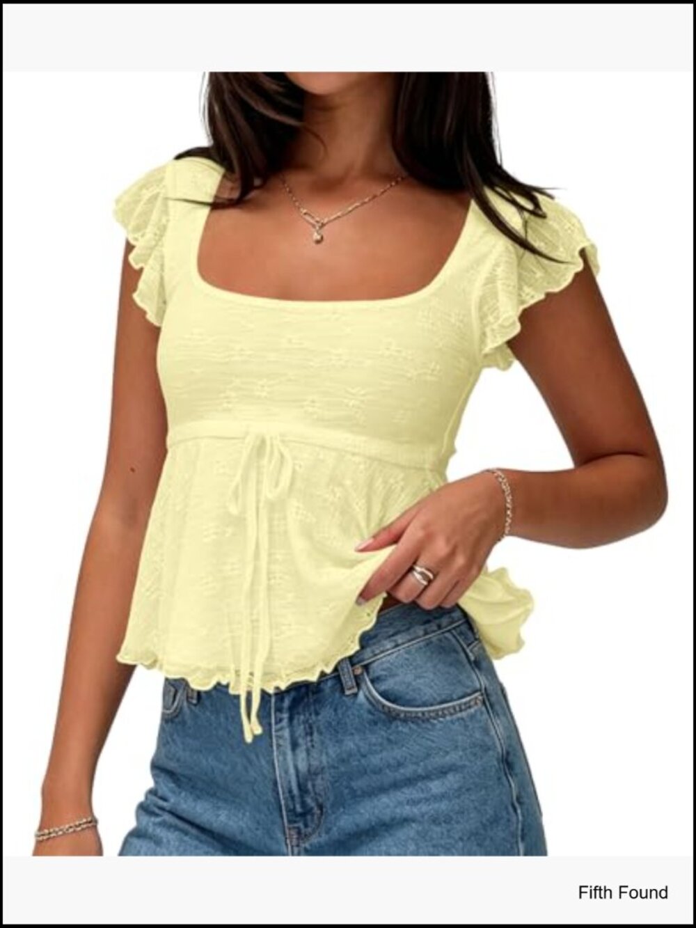 Boho Floral Mesh Layered Ruffle Peplum Crop Tank Top Y2k Cap Sleeve Babydoll - Picture 4 of 6